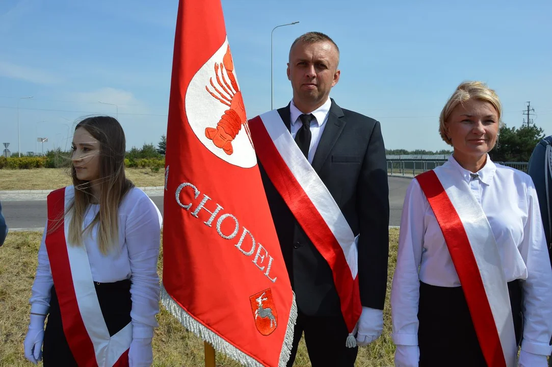 Uroczystość odsłonięcia ronda im. generała Tadeusza Rozwadowskiego w Chodlu