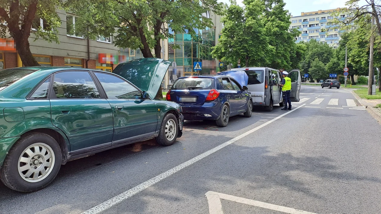 Kolizja na ul. Centralnej w Puławach