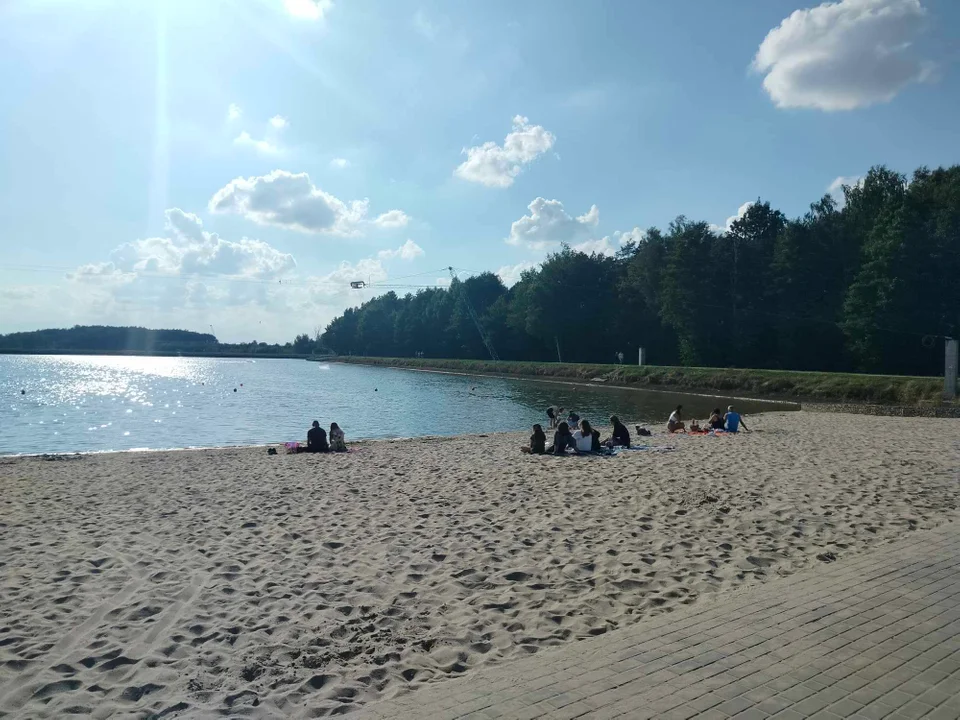 Jeszcze plażujemy nad Zalewem w Łukowie