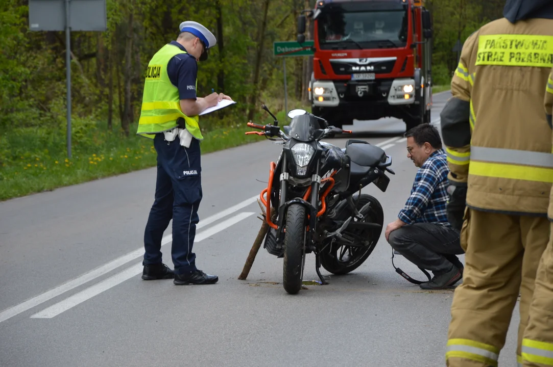 Smiertelny wypadek motocyklisty w Dąbrowie Wronowskiej