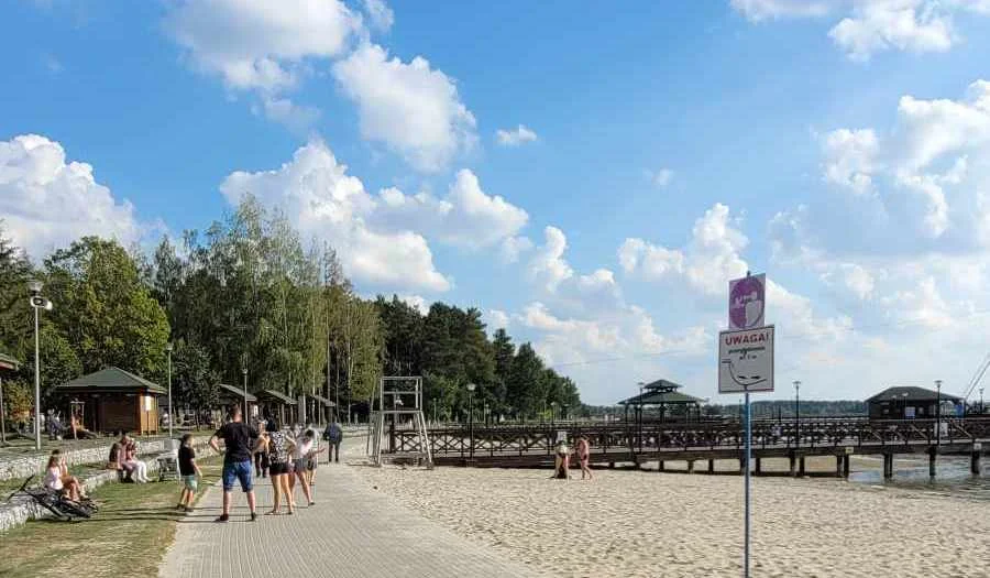 Jeszcze plażujemy nad Zalewem w Łukowie