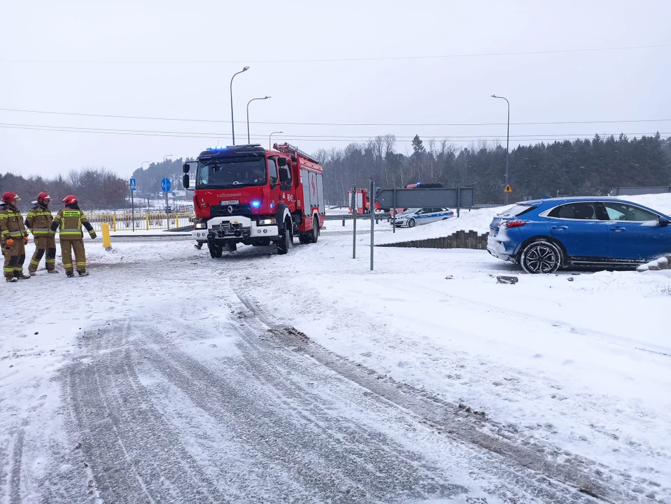 Kolizja drogowa w Górnej Owczarni