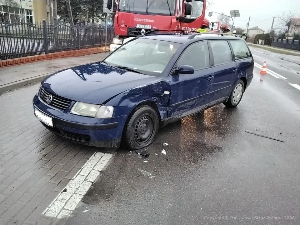 Powiat radzyński: Wypadek samochodowy. Kilka osób rannych