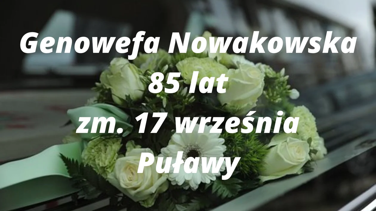 Nekrologi Puławy -  zmarli od 17 do 28 września