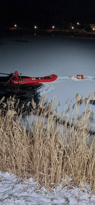 Ćwiczenia strażaków z Poniatowej