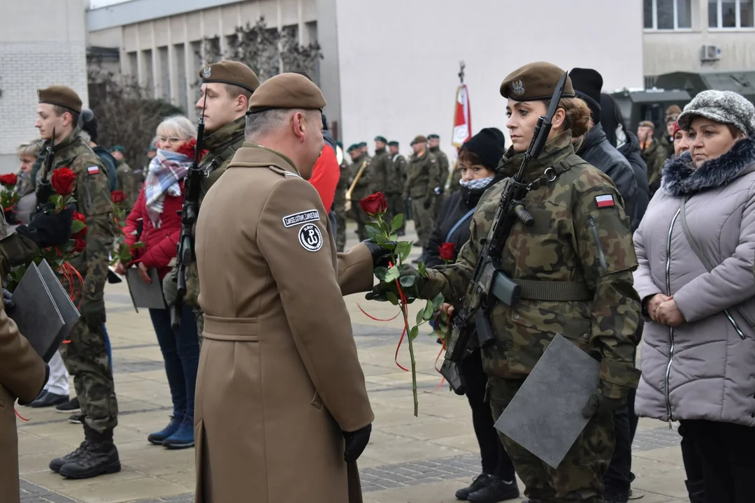 Przysięga żołnierzy WOT w Puławach