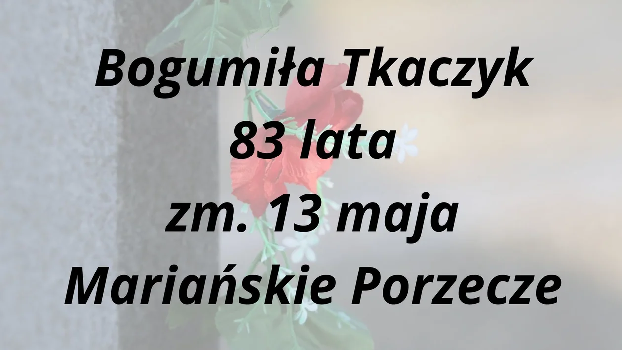 Nekrologi z Garwolina 13 - 22 maja