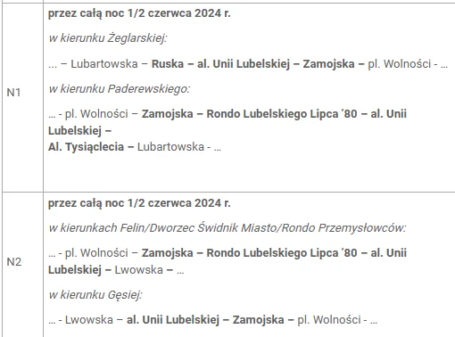 Lublin: ZTM wprowadza zmiany na weekend. Objazdy autobusów i trolejbusów na wielu liniach