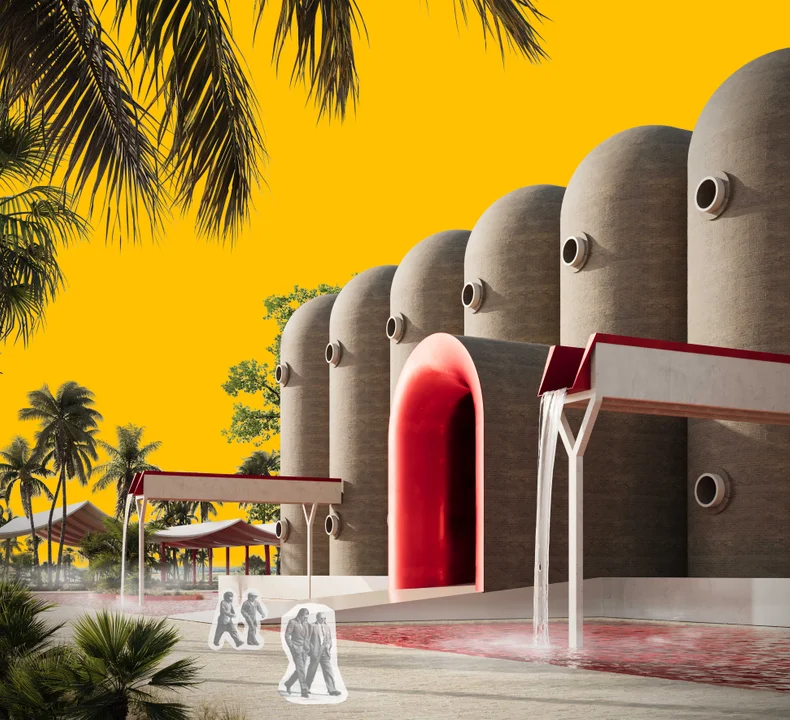 Czerwone płytki jak rozlane wino. Lubelska studentka finalistką konkursu na przemianę kolosa z lat 60. - Zdjęcie główne