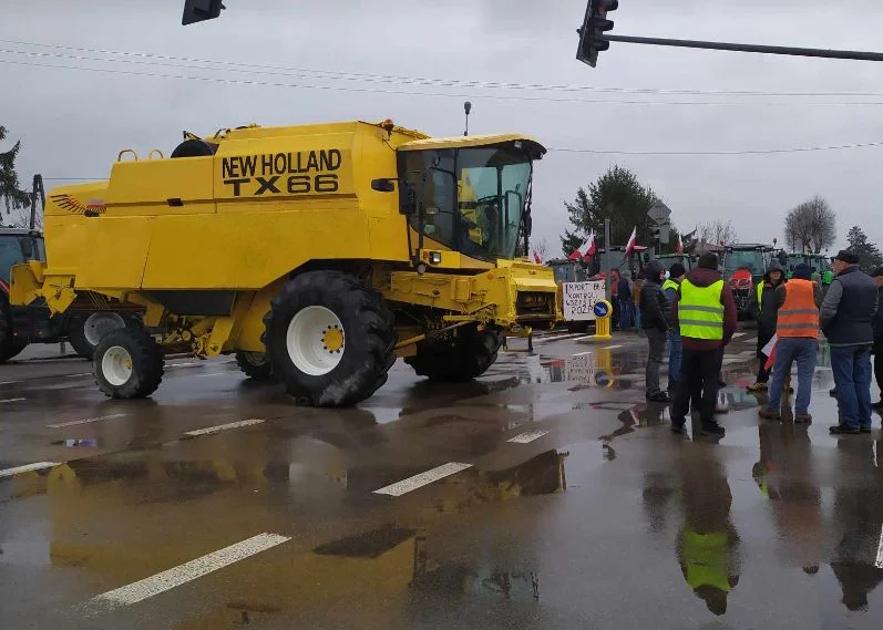 Protest rolników w Parczewie - piątek, 23 lutego