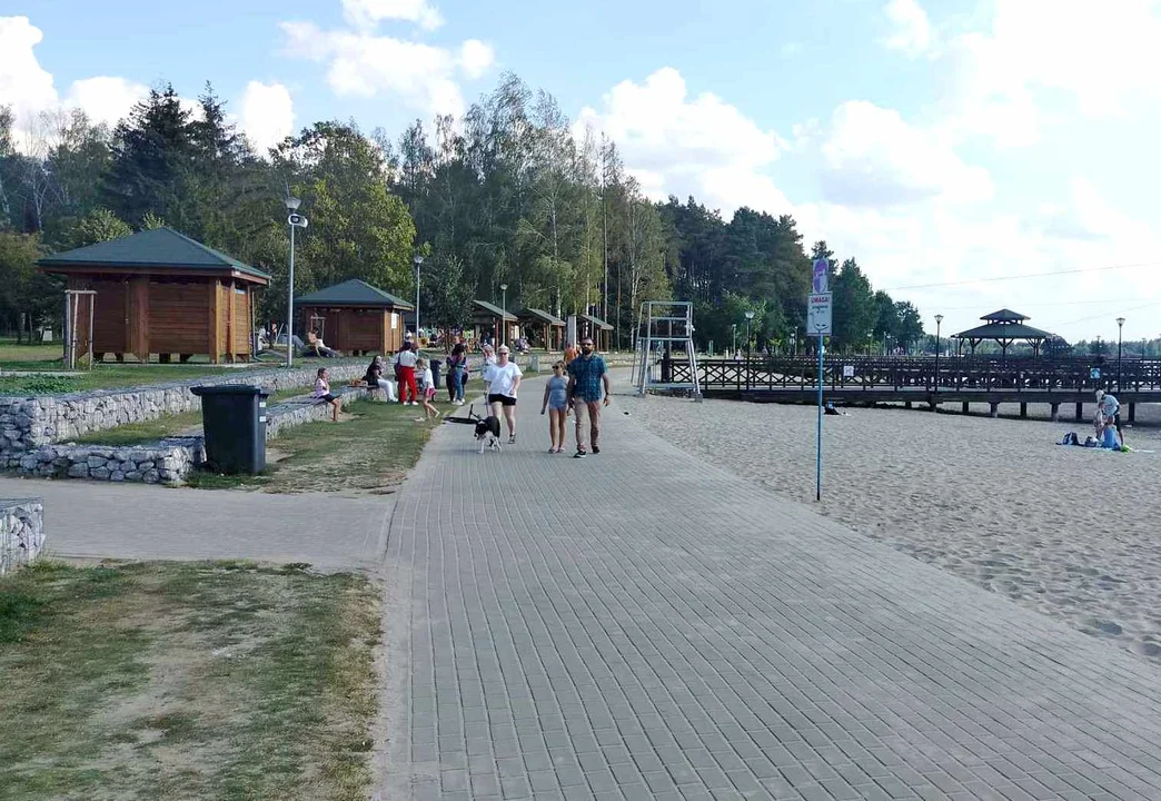 Jeszcze plażujemy nad Zalewem w Łukowie