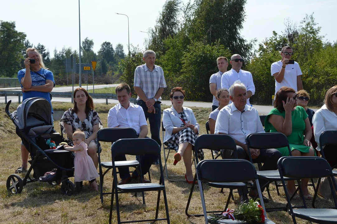 Uroczystość odsłonięcia ronda im. generała Tadeusza Rozwadowskiego w Chodlu