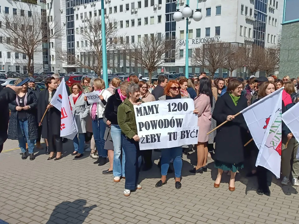 Protest pracowników ZUS