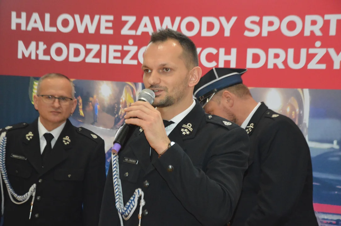 Halowe młodzieżowe zawody sportowo-pożarnicze w Górze Puławskiej