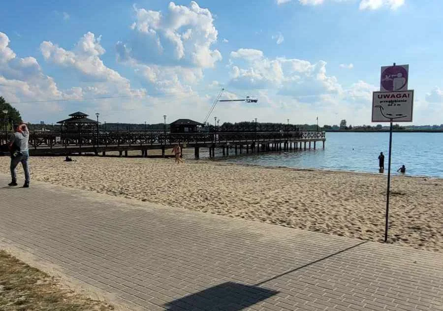 Jeszcze plażujemy nad Zalewem w Łukowie