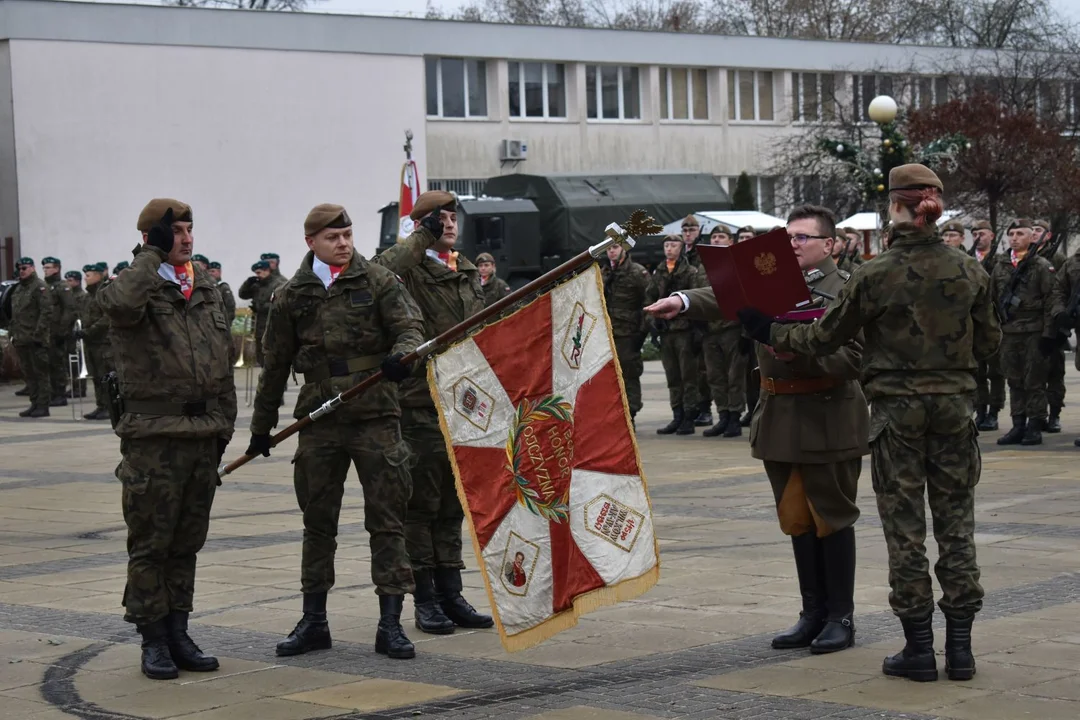 Przysięga żołnierzy WOT w Puławach