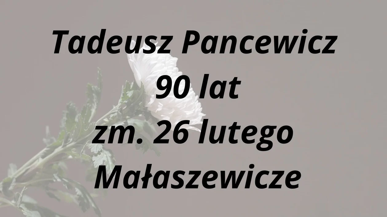 Nekrologi z powiatu bialskiego