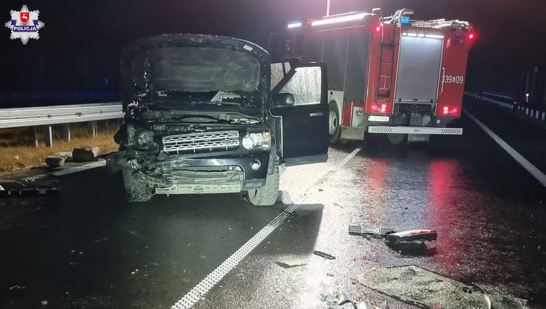 Powiat lubelski : Śmiertelny wypadek na drodze ekspresowej - Zdjęcie główne