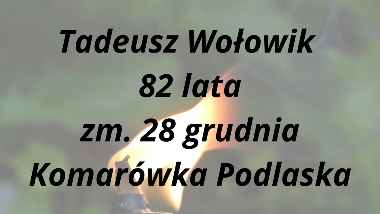 Nekrologi z Parczewa ( 28.12 - 10.01)