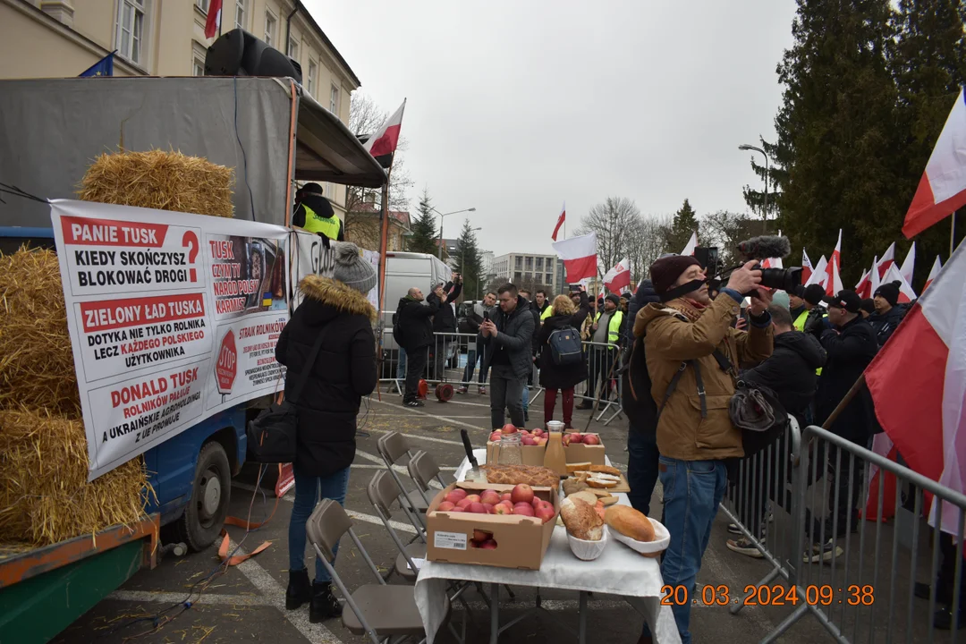 Protest rolników. Przemarsz w Lublinie