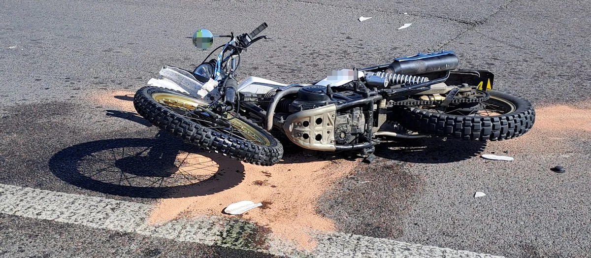 Lubelskie: Wypadek na krajowej "17-stce". Motocyklista w szpitalu