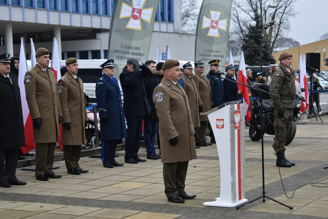 Przysięga żołnierzy WOT w Puławach