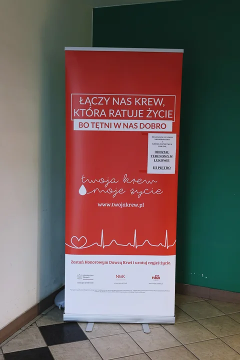 Akcja krwiodawców z HDK Ostoja podczas WOŚP w Łukowie