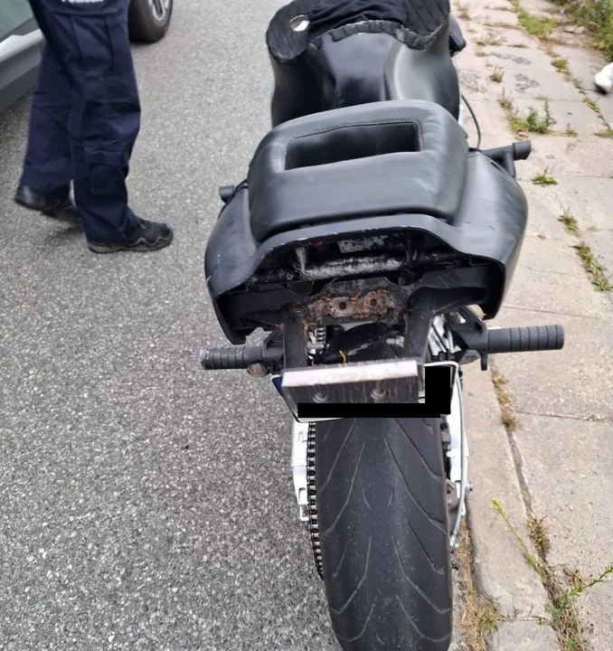 motocyklista z Sarn