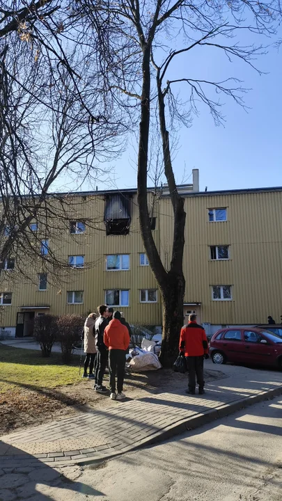 Lublin: Pożar w bloku na Wieniawie. Paliło się jedno z mieszkań