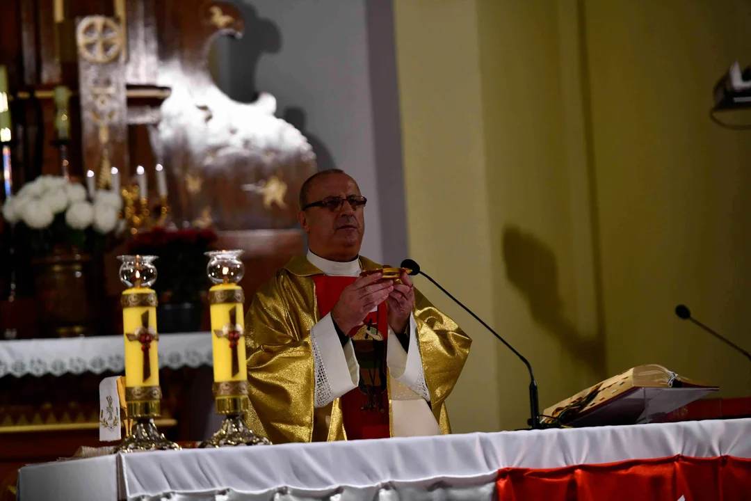 Zarzec Łukowski Msza Św. w intencji zmarłych strażaków z gminy Łuków