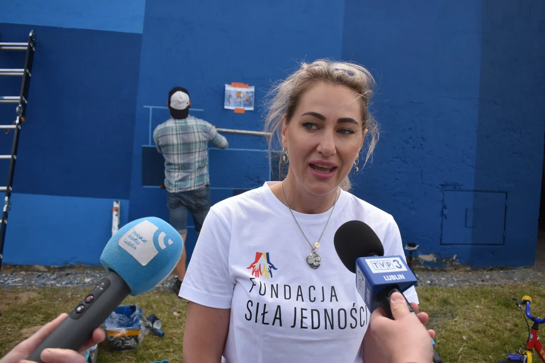 Nowy mural na Kalinowszczyźnie. Tak Ukraińcy dziękują Lublinowi za pomoc