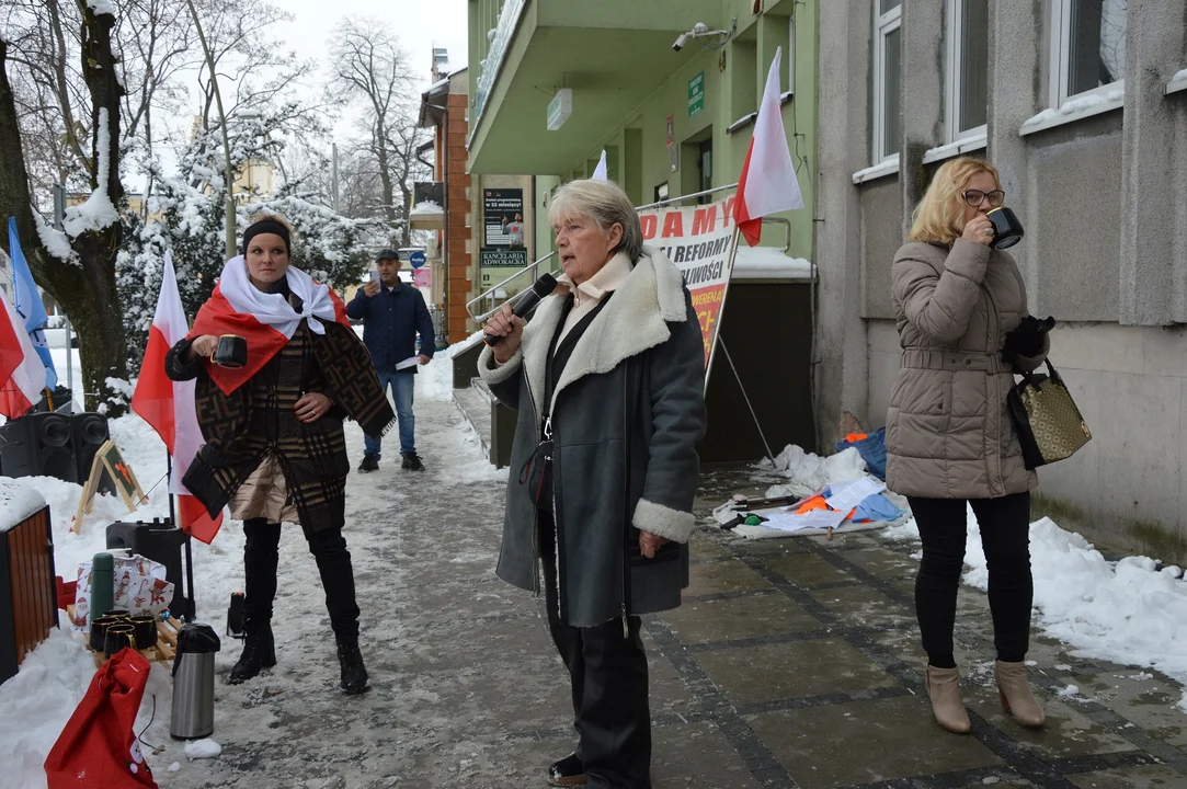 Protest przed Sądem Rejonowym w Opolu Lubelskim