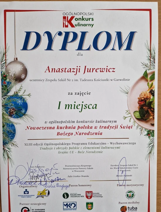 Anastazja Jurewicz i Oliwia Kęder wygrały ogólnopolski konkurs kulinarny!