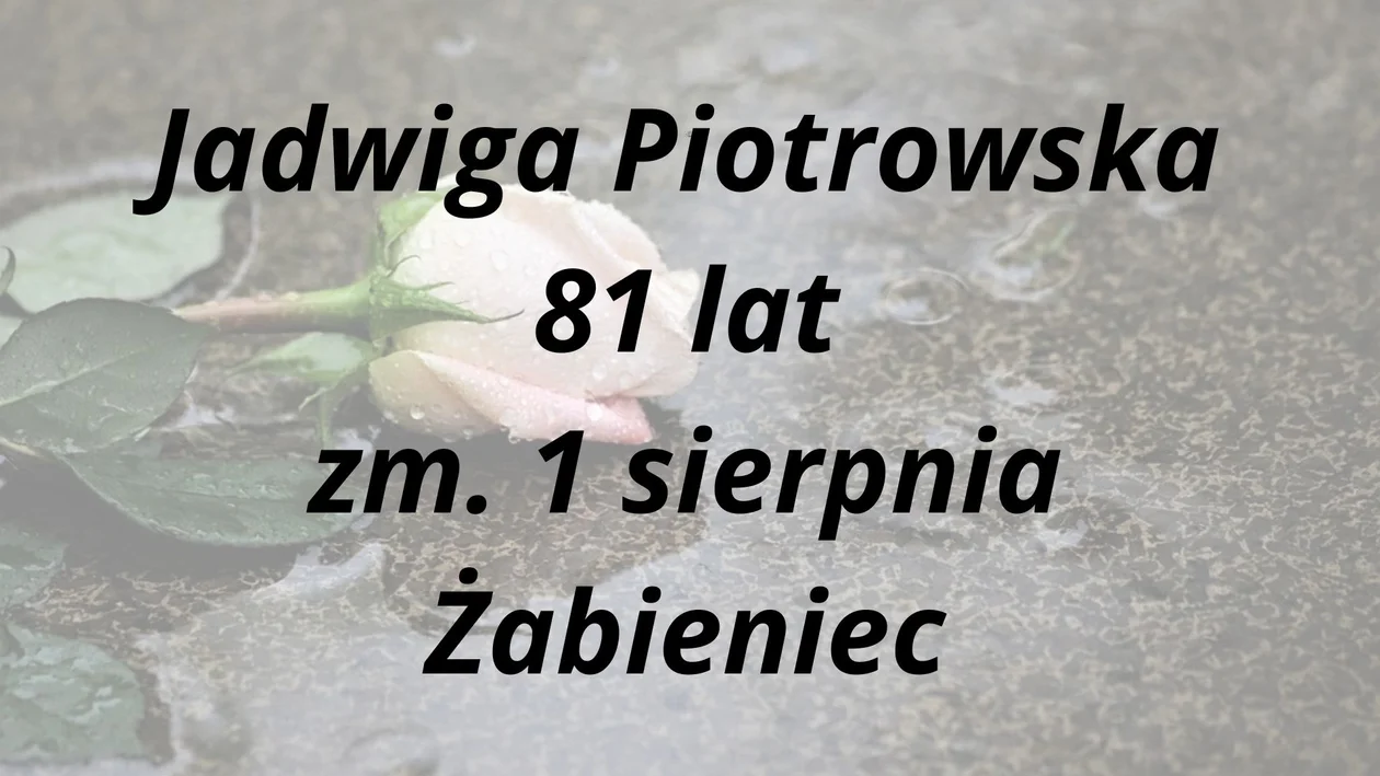 Nekrologi z GARWOLINA ( 1 - 12 sierpnia)
