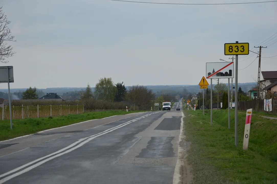 Droga wojewódzka 833 na odcinku Chodel - Urzędów będzie rozbudowana w ciągu dwóch lat