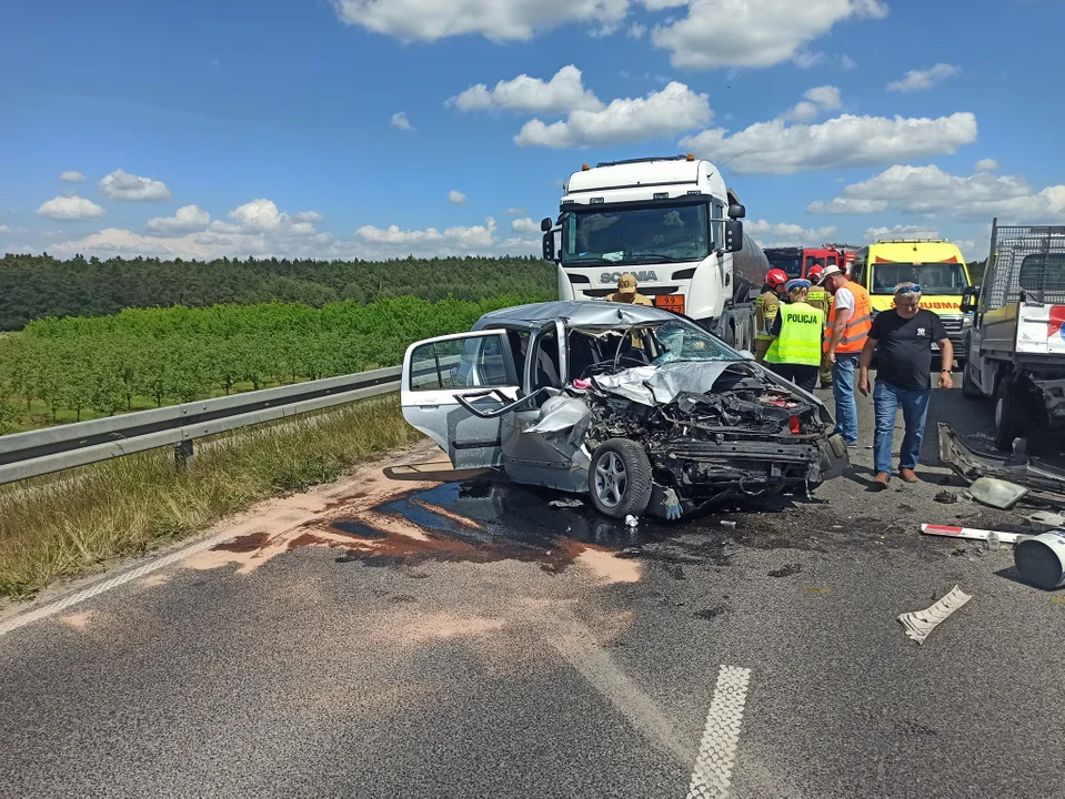 Wypadek drogowy na drodze wojewódzkiej 747