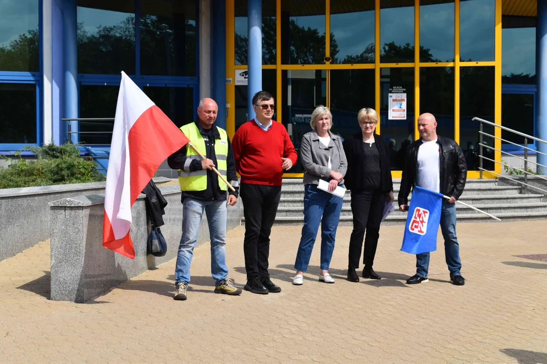 Manifestacja pracowników Grupy Azoty Puławy