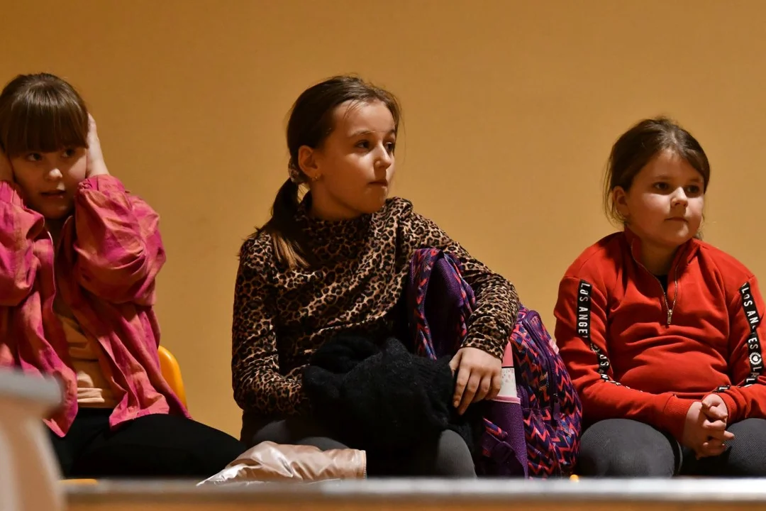 Kibice na meczu szczypiornistów Olimpii