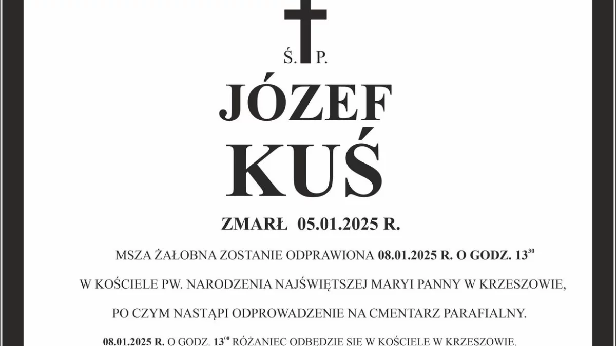 Zmarł Józef Kus - Zdjęcie główne