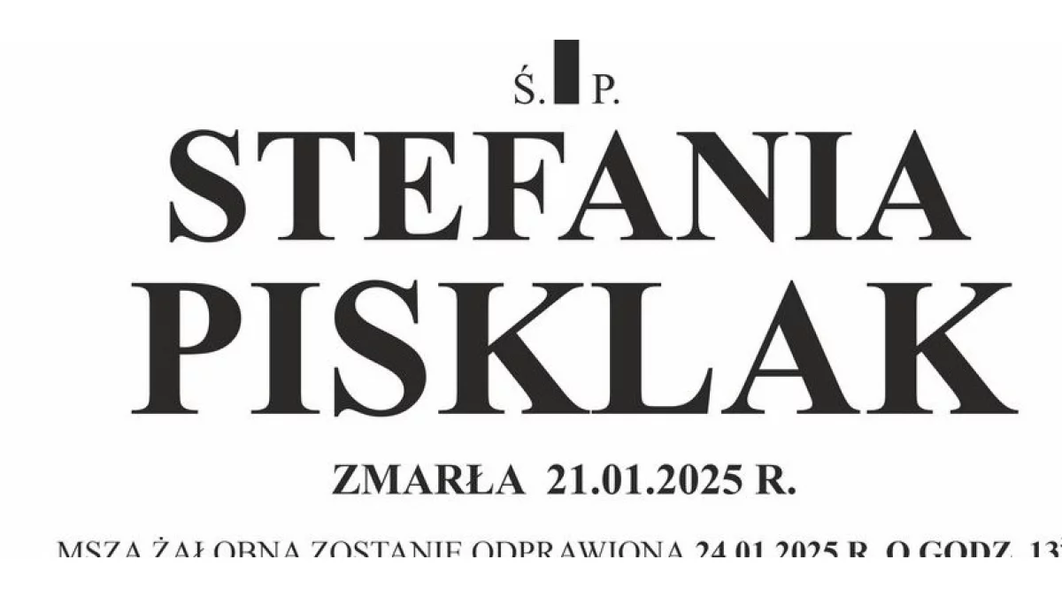 Stefania Pisklak - Zdjęcie główne