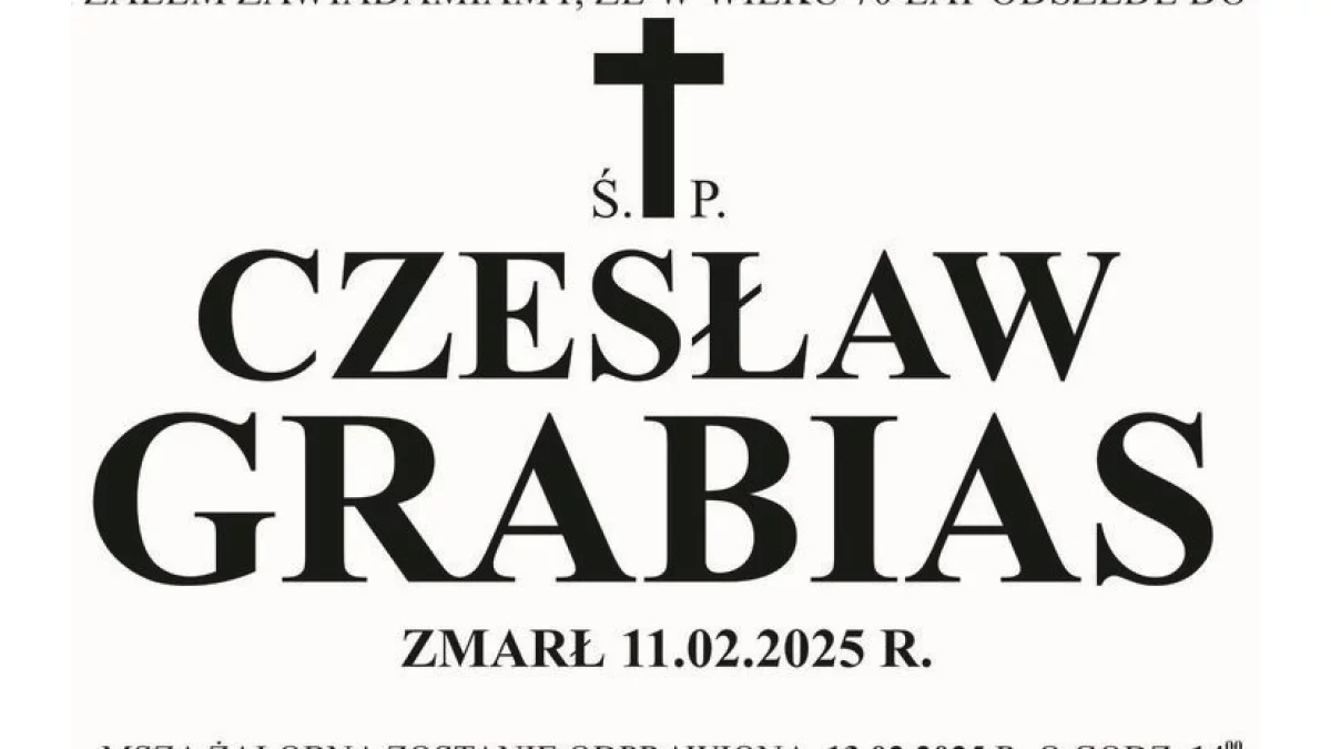 Czesław Grabias - Zdjęcie główne