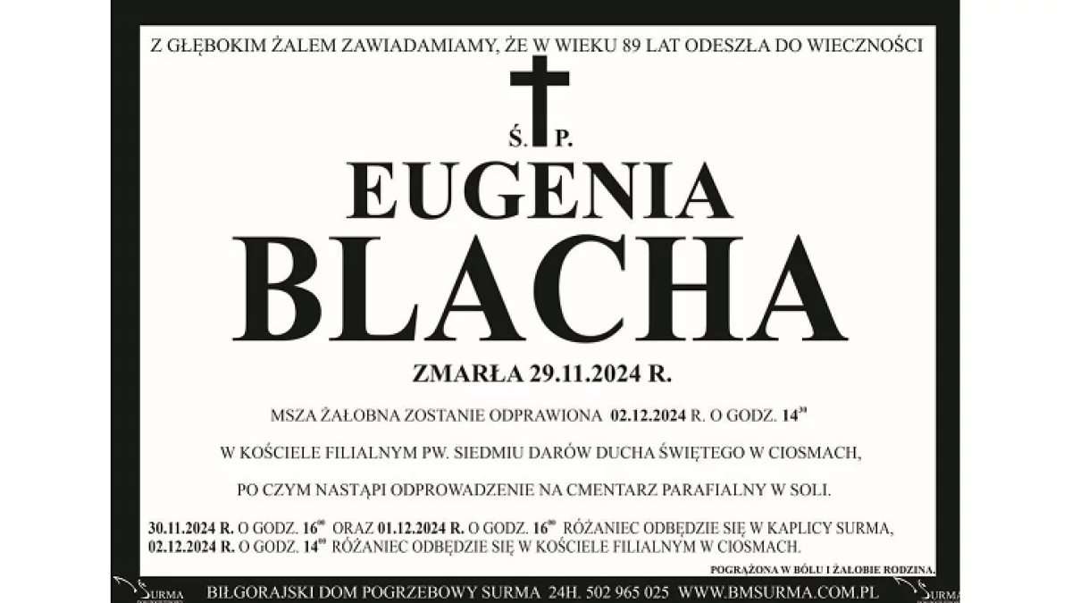 Eugenia Blacha - Zdjęcie główne