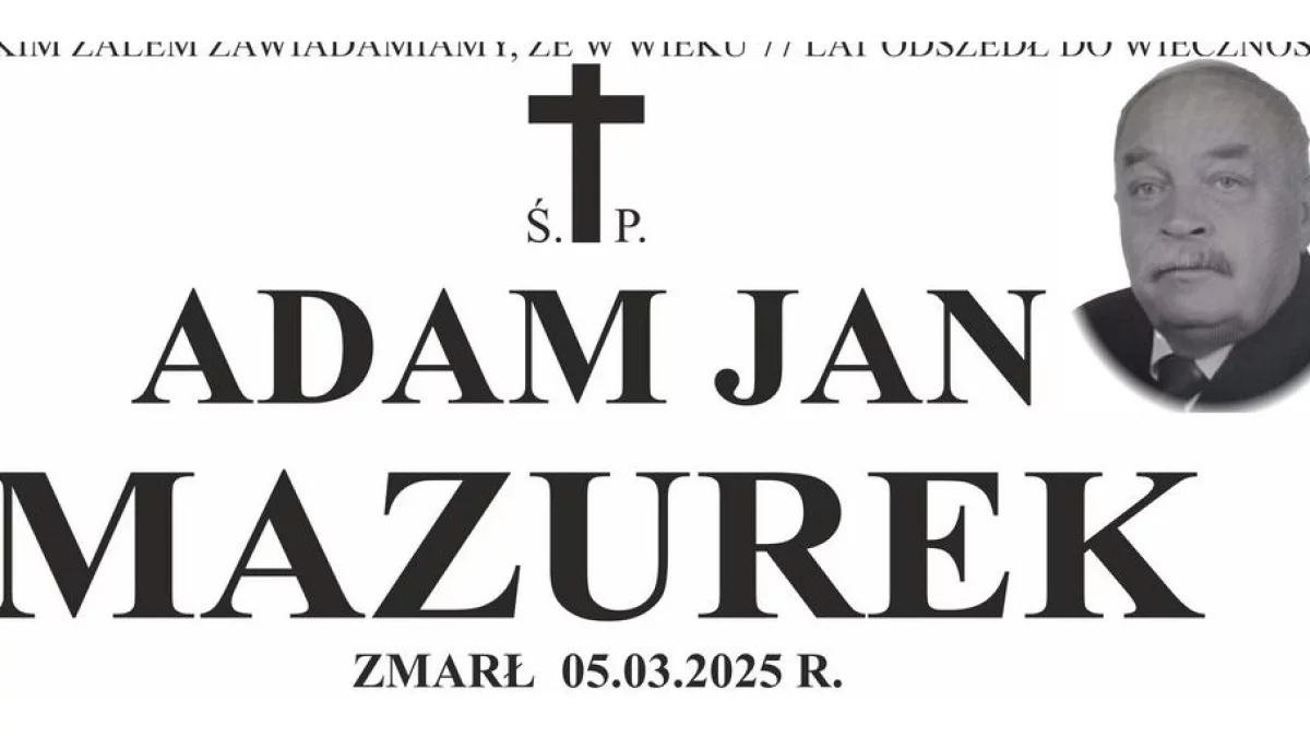 Adam Jan Mazurek - Zdjęcie główne