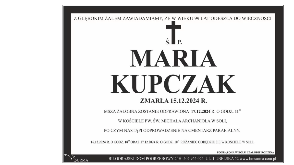 Maria Kupczak - Zdjęcie główne