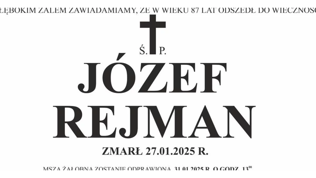 Józef Rejman - Zdjęcie główne