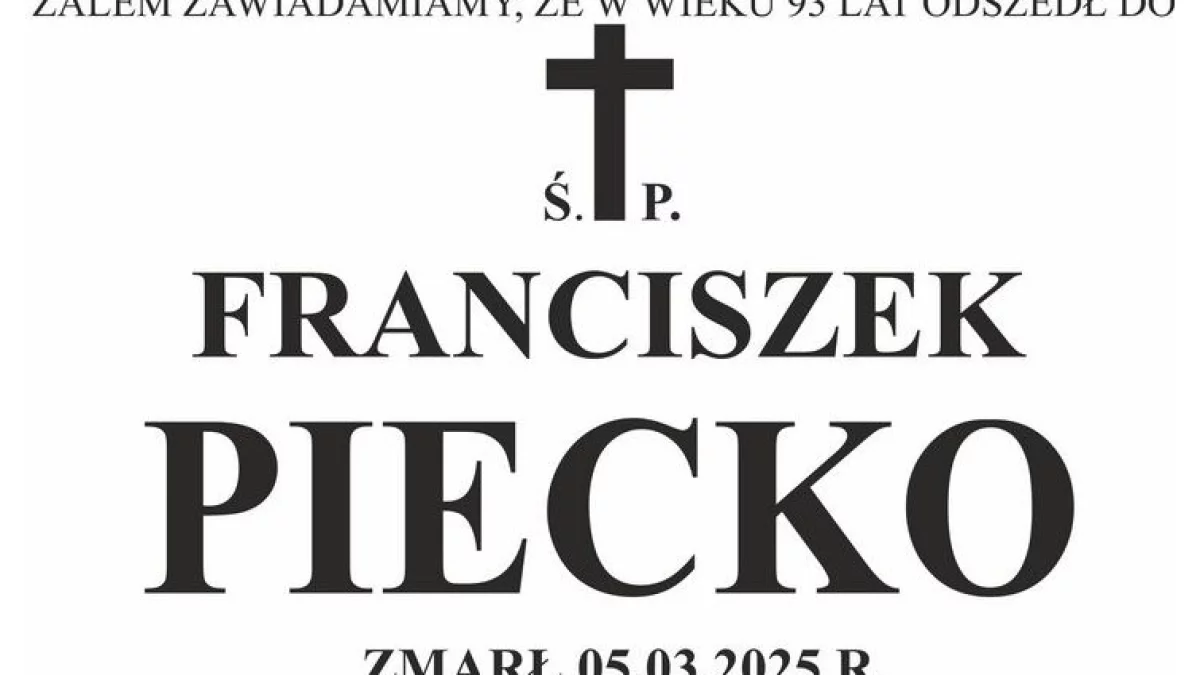 Franciszek Piecko - Zdjęcie główne