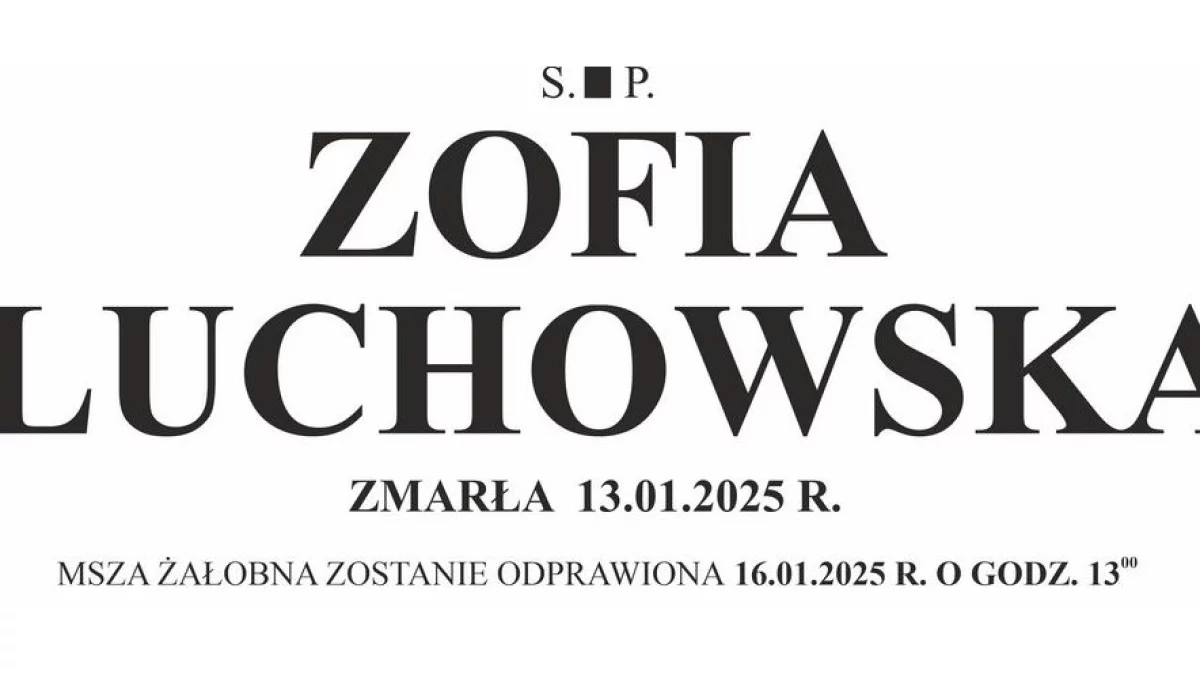 Zofia Luchowska - Zdjęcie główne