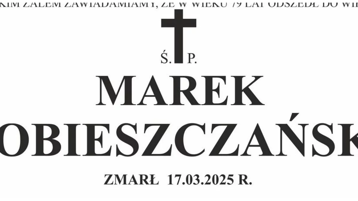 Marek Sobieszczański - Zdjęcie główne