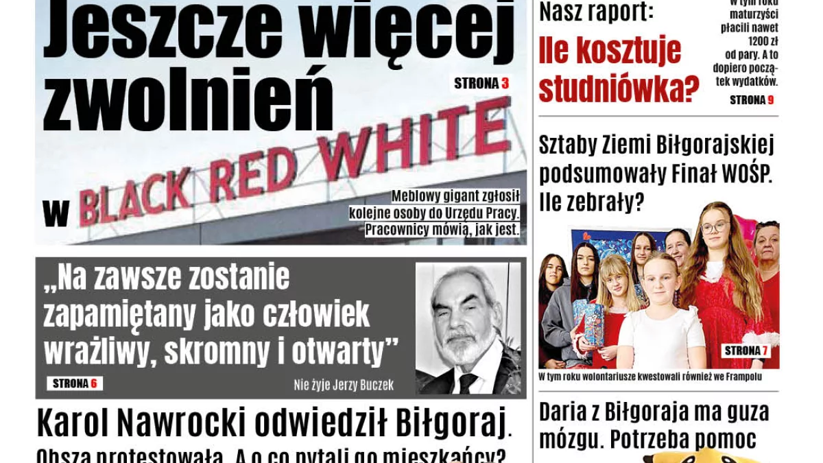 Najnowsze wydanie Nowej Gazety Biłgorajskiej (4 lutego 2025 r.) - Zdjęcie główne