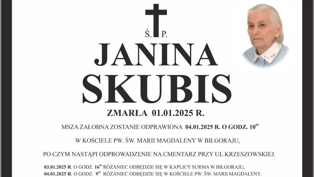 Janina Skubis - Zdjęcie główne